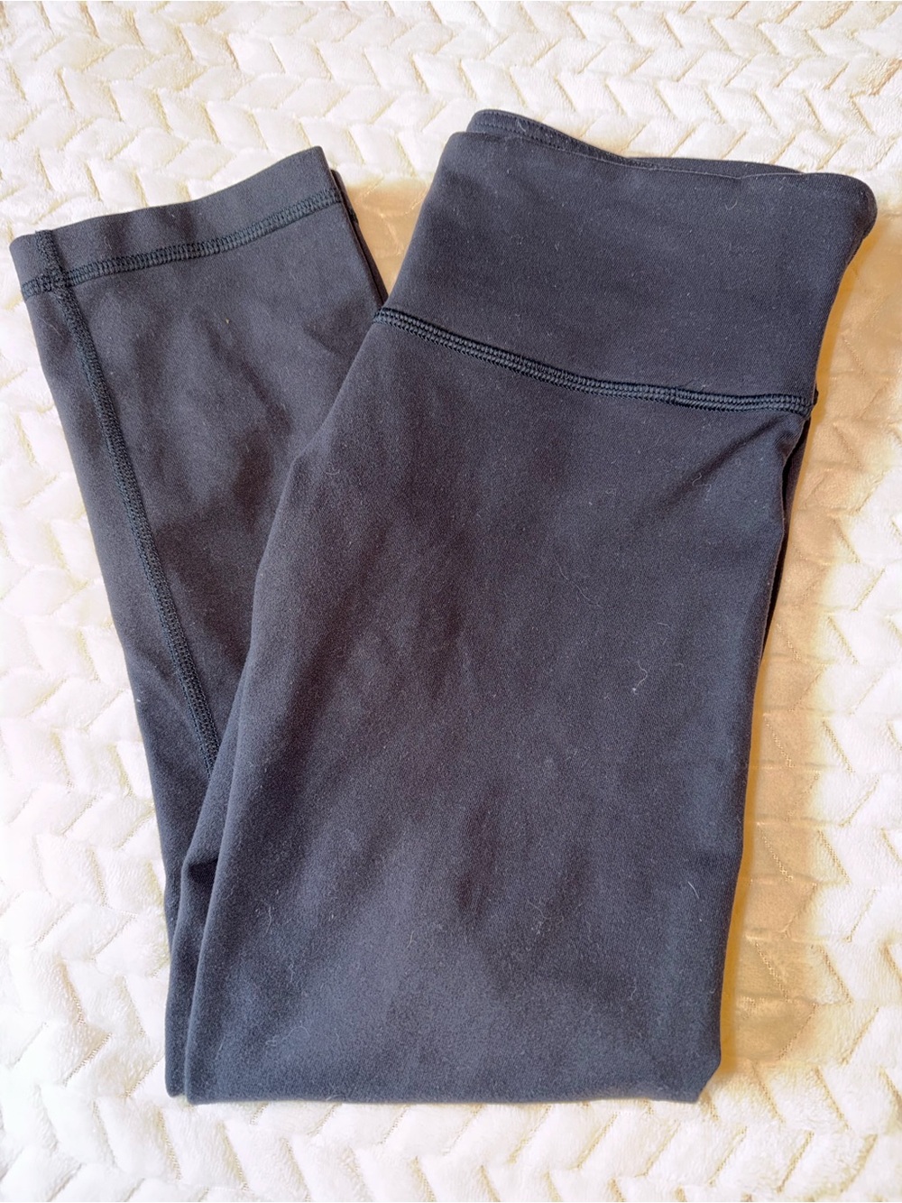 Lululemon Wunder Under Crop Hi-Rise 22" Black Size 6